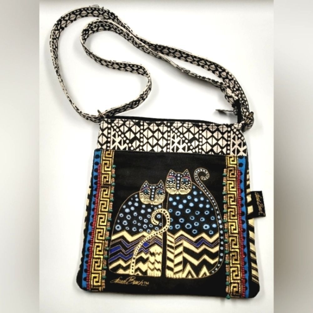 Laurel Burch Cat Purse Bag  Crossbody Kitty Handbag